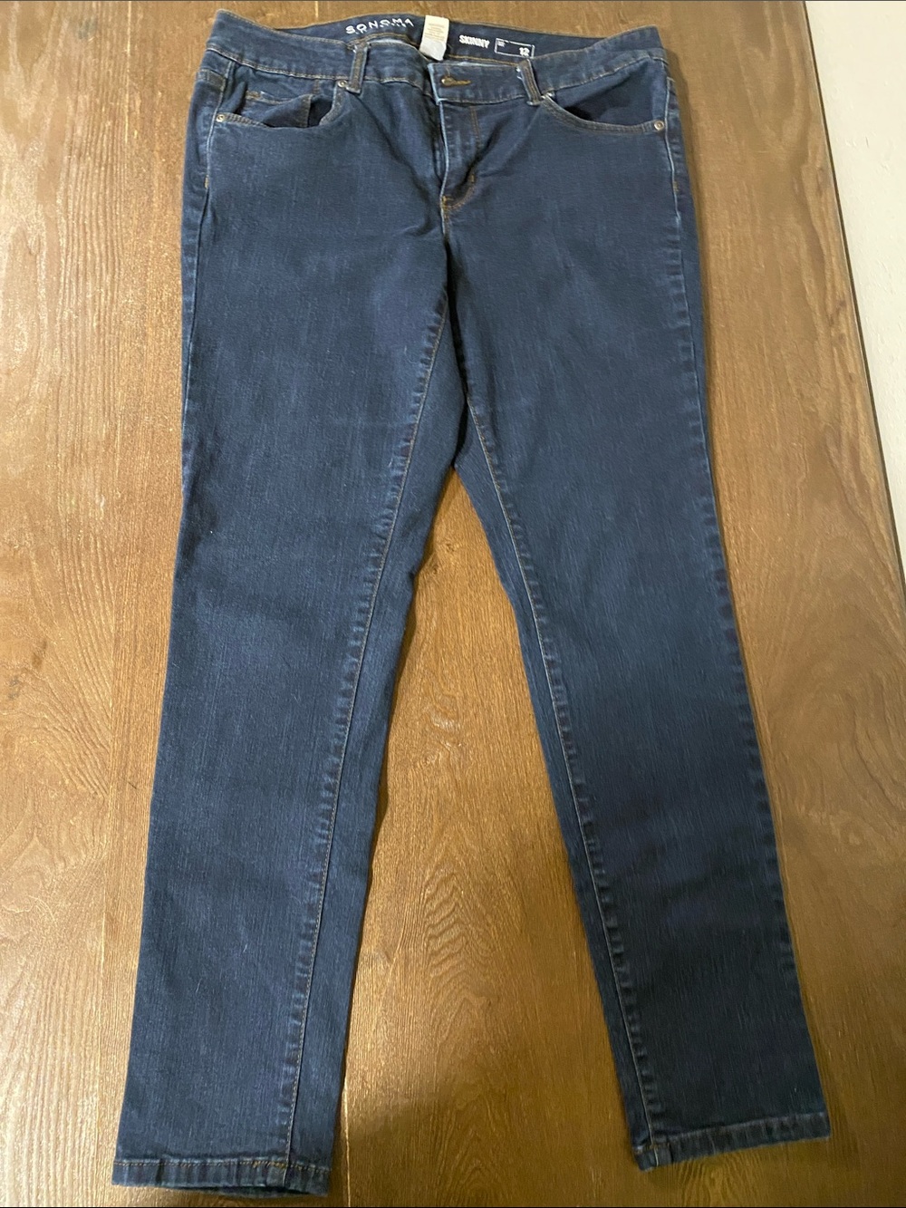 Sonoma Women's Skinny Jeans in Deep Indigo